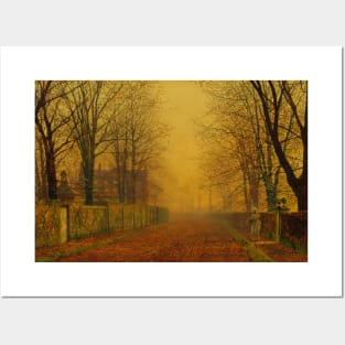 Evening Glow by John Atkinson Grimshaw Posters and Art